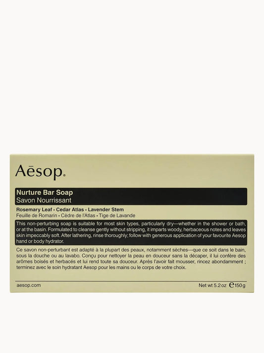 Aesop Nurture Bar Soap 150g, rectangular bar soap