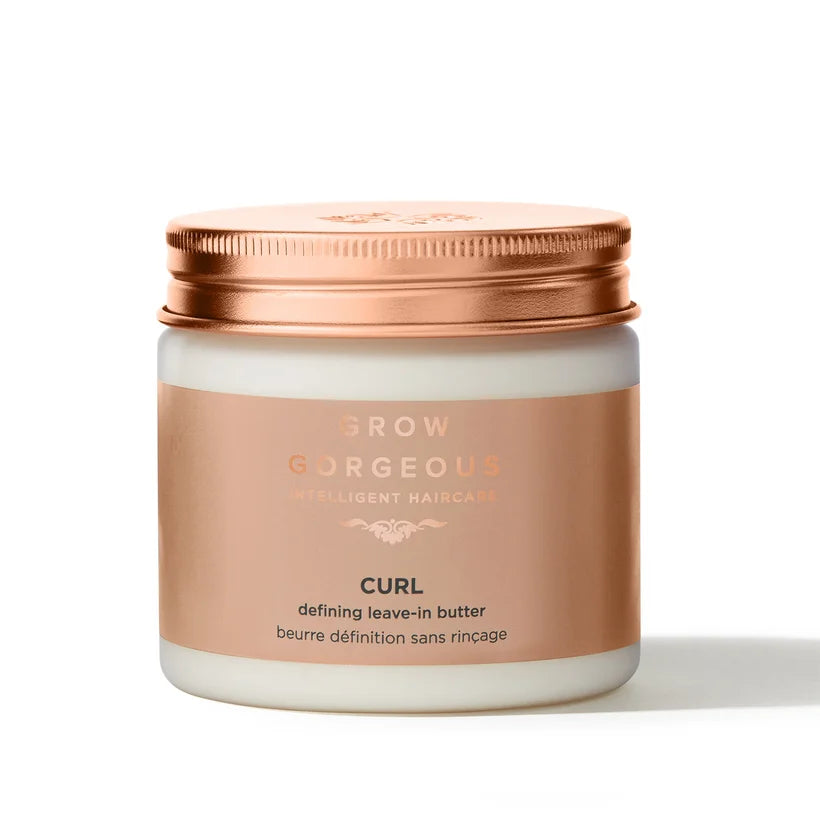 Grow Gorgeous Curl Defining Leave-in Butter 200ml in a pink squeeze tube