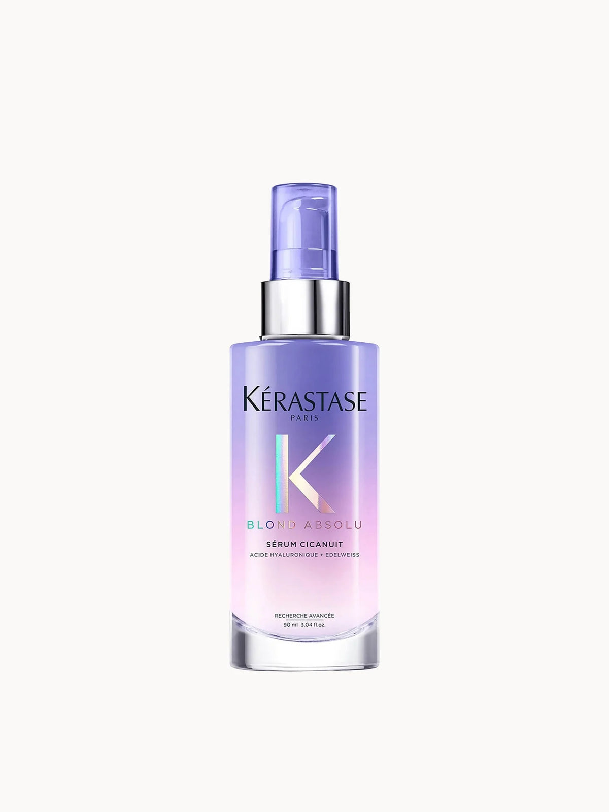 Kerastase Blond Absolu Cicanuit Hair Serum 90ml, purple bottle with silver cap and gold text