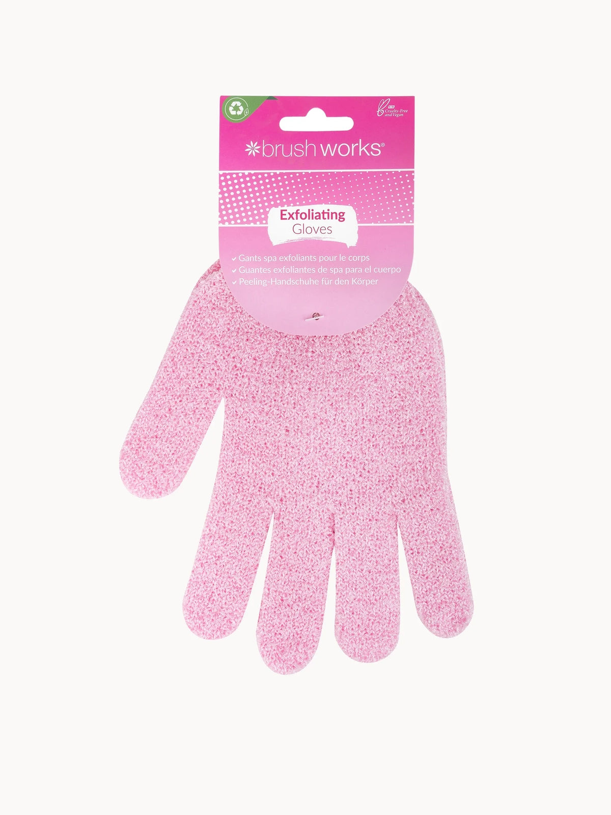 Brushworks Exfoliating Gloves, pair of textured exfoliating gloves
