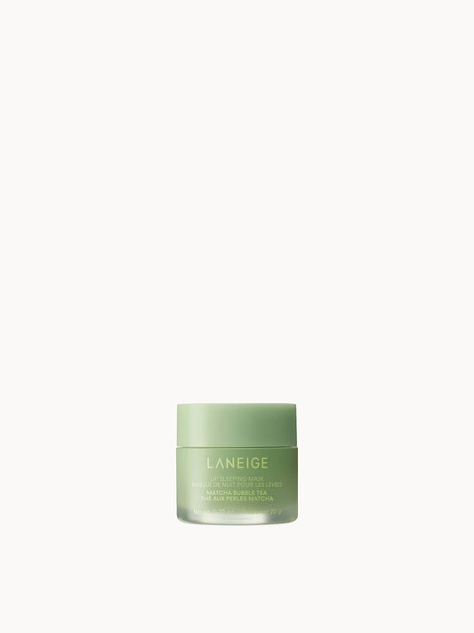 Laneige Lip Sleeping Mask Matcha Bubble Tea 20g, green jar with white lid