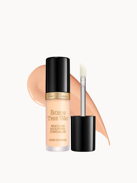 Too Faced Born This Way Multi - Use Sculpting Concealer 13.5ml - Snow, liquid concealer with Too Faced branding