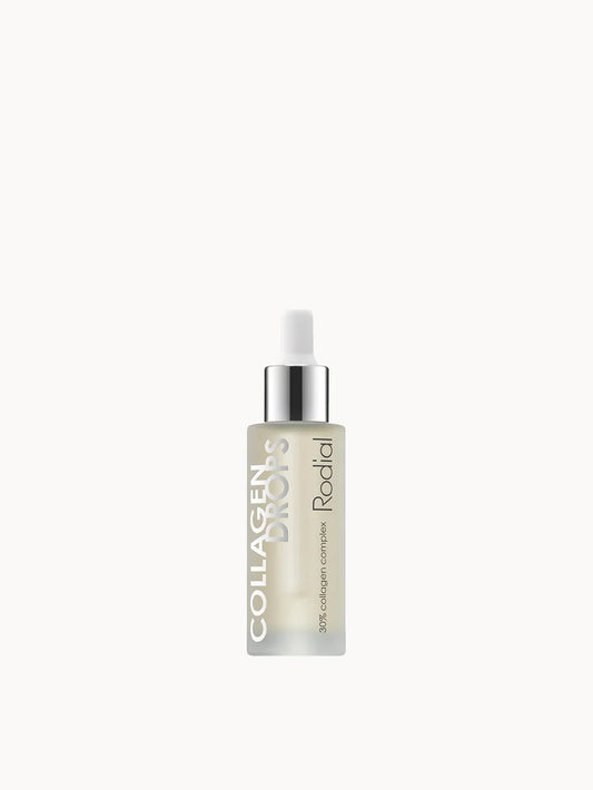Rodial Collagen Drops 30ml small glass dropper bottle on a clean background