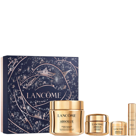 Lancôme Absolue Cream Collection - luxurious gold jars with rich cream inside, housed in a premium skincare box