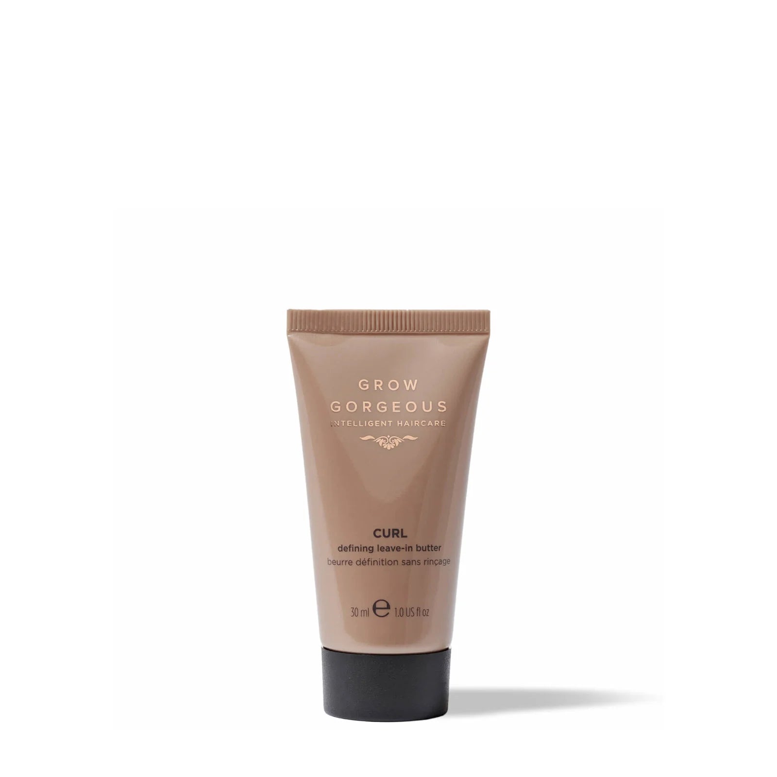 Grow Gorgeous Curl Butter 50ml — leave-in butter with wheat extract, camellia oil, cocoa butter; hyaluronic acid and caffeine for defined curls.