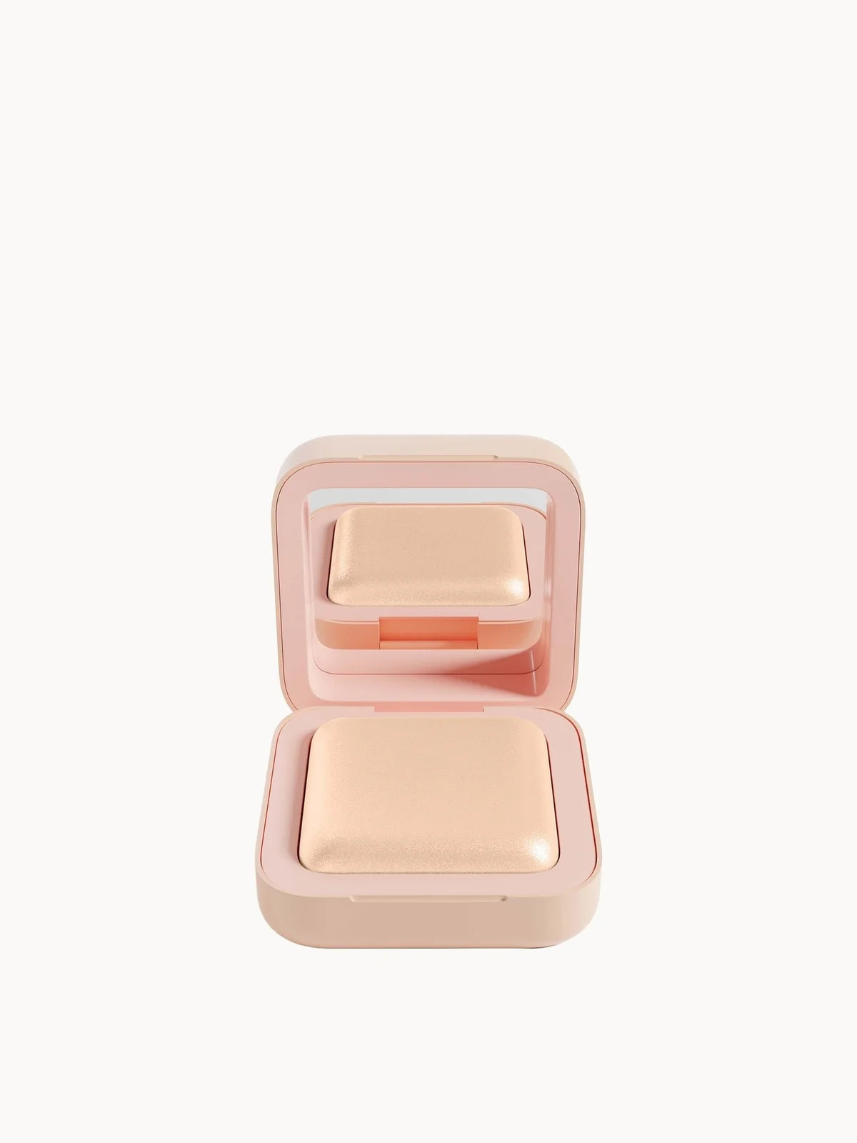 The Beauty Crop Glow Milk Luminous Highlight Powder - Glimmer, round compact of shimmering pressed highlighter powder