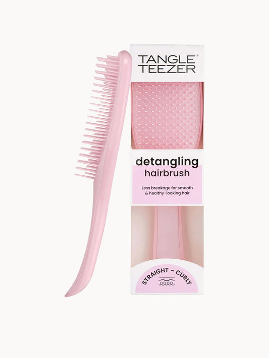 Tangle Teezer Ultimate Detangler Fine and Fragile Brush Millennial Pink, full-size pink detangling brush