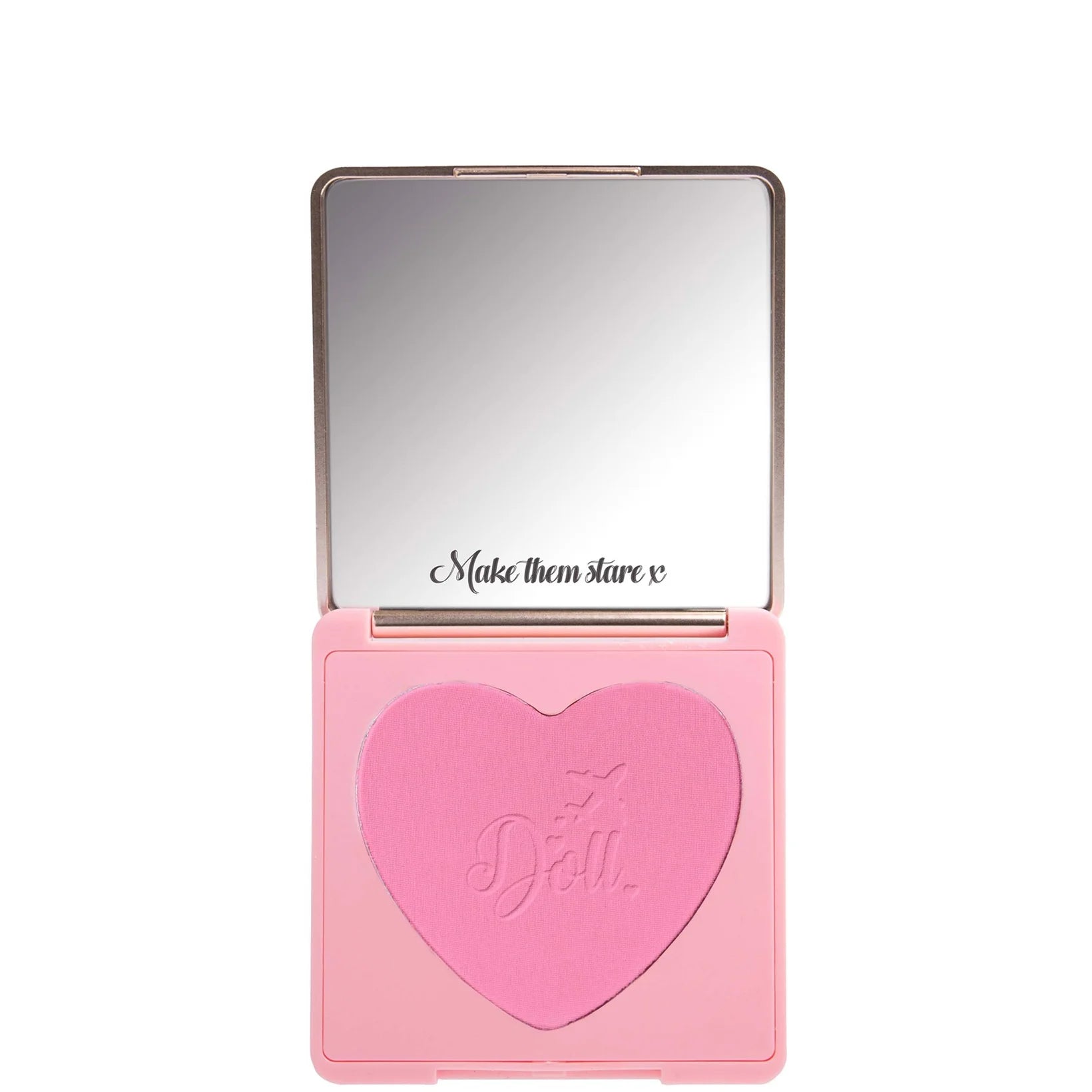 Doll Beauty Blusher Malibu Bar Bae – highly pigmented pressed powder blush, matte/shimmer, long-lasting with mirror.