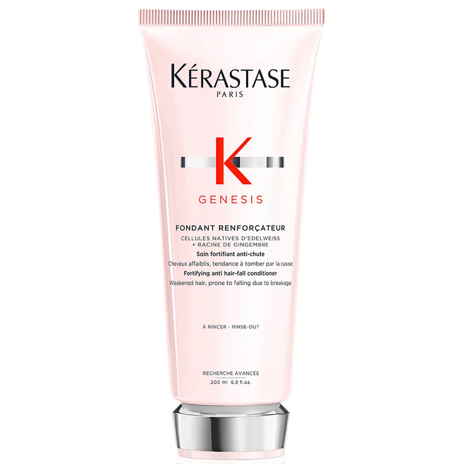 Kérastase Genesis Fondant Renforçateur Conditioner 200ml – strengthening conditioner for fragile, hair-fall-prone hair, with a creamy formula and glossy cap