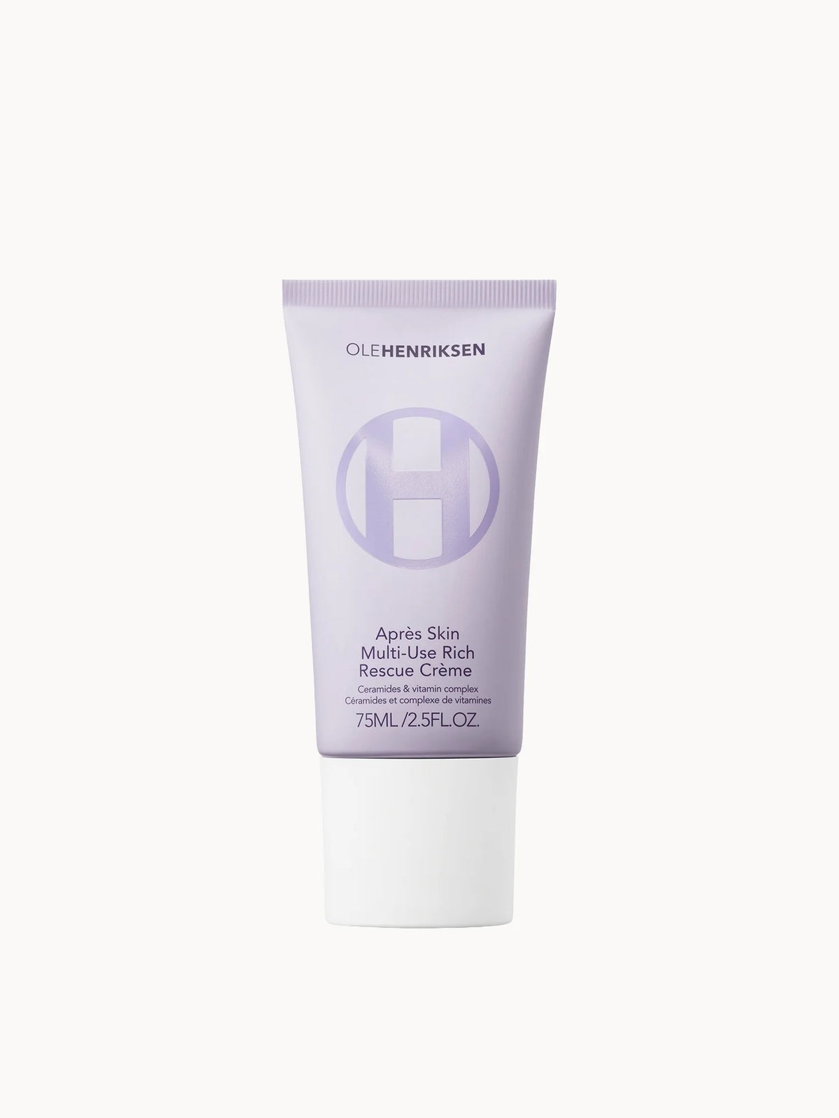Ole Henriksen Apres-Skin Rich Rescue Barrier Moisturizer 75ml, frosted purple tube