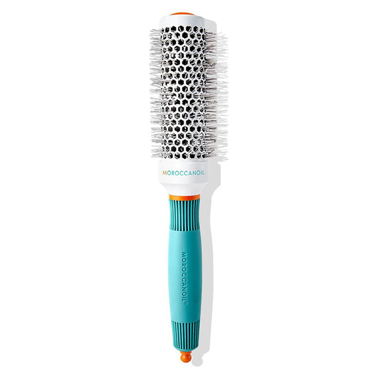 Moroccanoil Ceramic Round Brush 35mm - round barrel brush with turquoise handle and ceramic-coated body