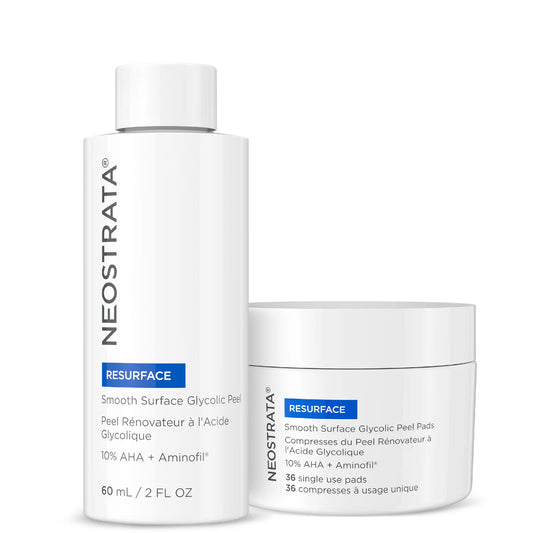 Neostrata Resurface Smooth Surface 10% Glycolic Peel 60ml by Neostrata — genuine product, minor packaging flaw, unused formula.