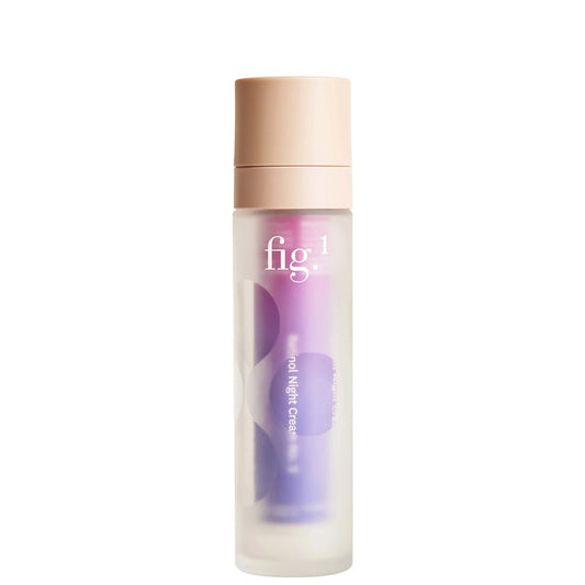 Fig.1 Beauty Retinol Night Cream No. 2 50 ml – nourishing nocturnal face cream with retinol and peptides for smoother, firmer skin, in a sleek frosted glass bottle with minimalist labeling.