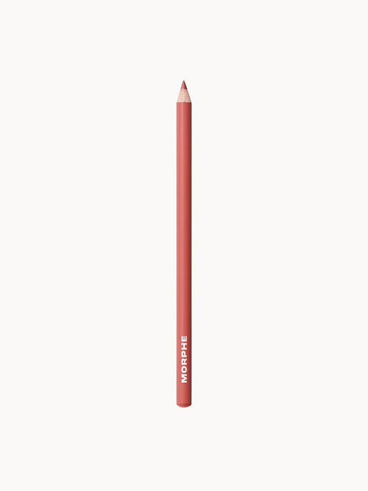 Morphe Signature Lip Pencil 1.5g - Dearest, slim black lip pencil with pink-nude tip
