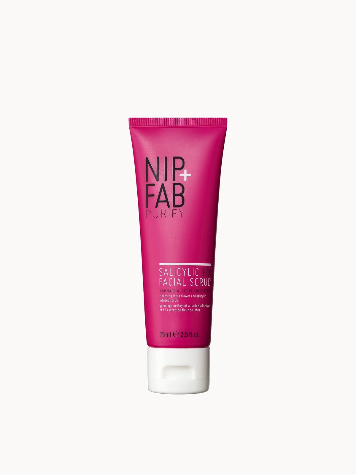 NIP+FAB Salicylic Fix Facial Scrub 75ml, 75ml scrub tube