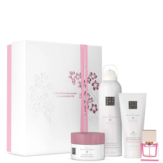 RITUALS The Ritual of Sakura Rice Milk & Cherry Blossom Bath & Body Medium Gift Set - Box Damage | Pop Up Beauty