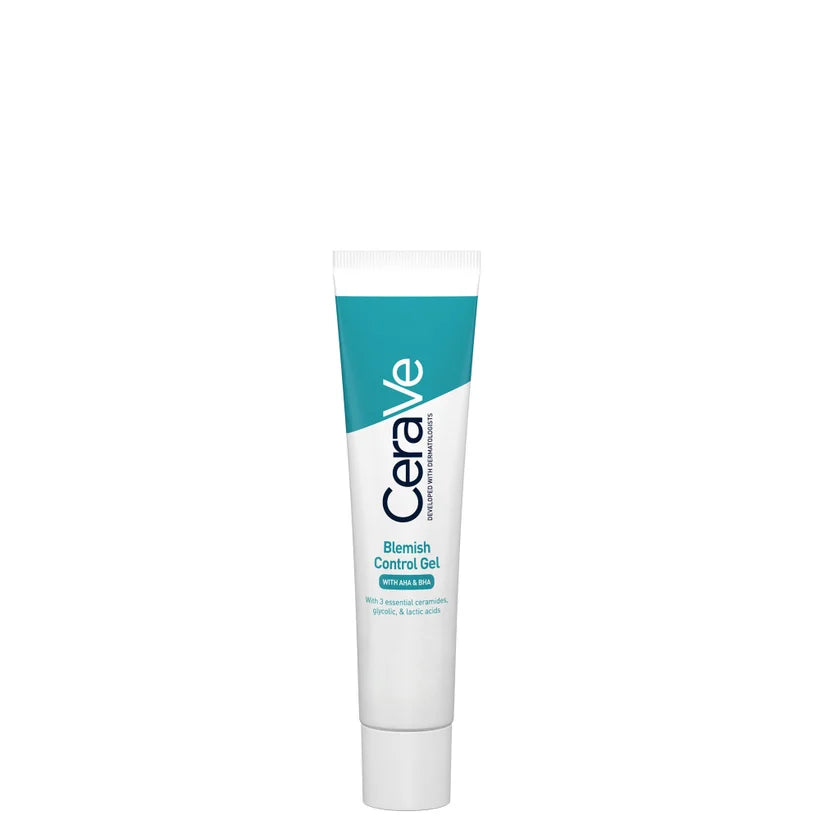 CeraVe Blemish Control Gel Moisturiser 40ml, clear pump bottle