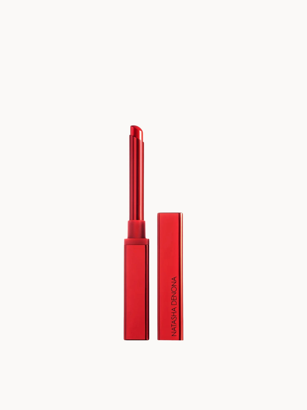 Natasha Denona I Need A Rouge Lip Styletto - Gigi, black retractable crayon-style lip pencil with Natasha Denona gold logo cap