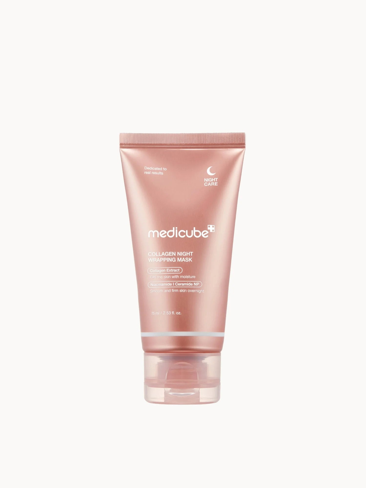 Medicube Collagen Night Wrapping Mask 75ml in a dark blue tube.