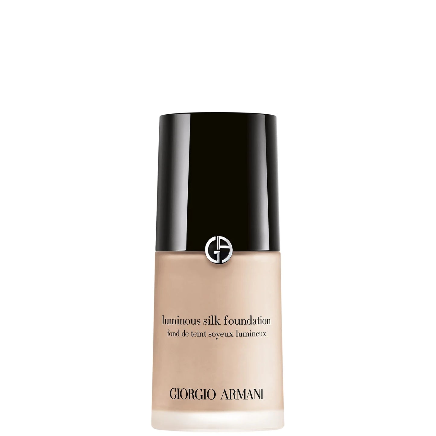 Armani Luminous Silk Foundation – 4.75 – light-medium neutral tone in iconic pump bottle, silky buildable coverage and natural glow.