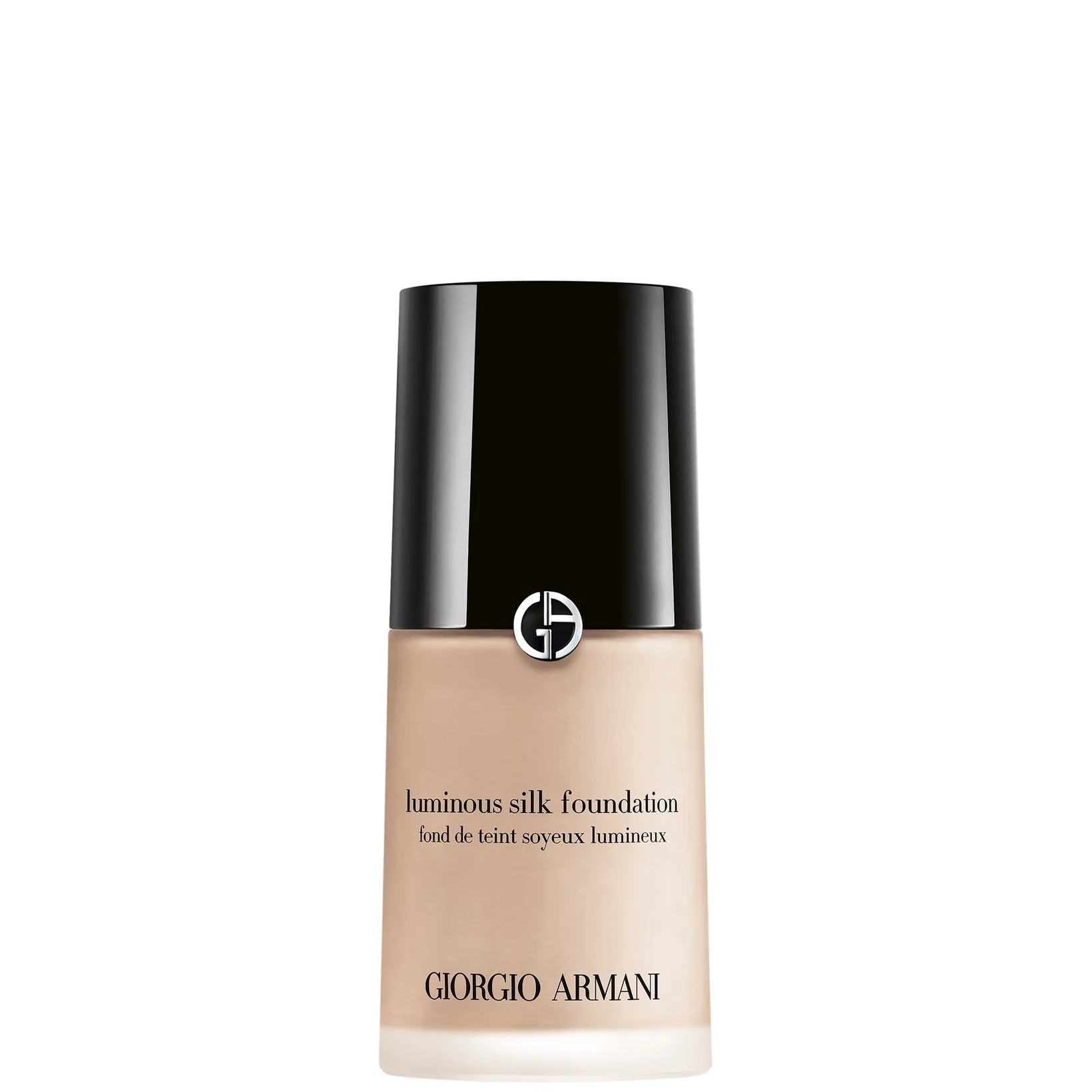 Armani Luminous Silk Foundation – 4.75 – light-medium neutral tone in iconic pump bottle, silky buildable coverage and natural glow.