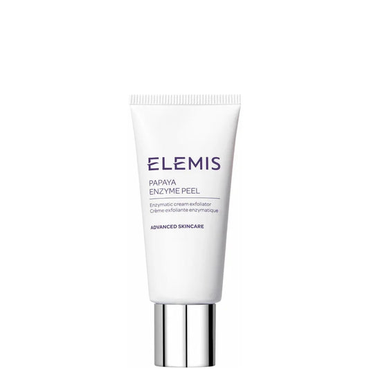 Elemis Papaya Enzyme Peel 50ml white tube with silver cap and green Elemis branding