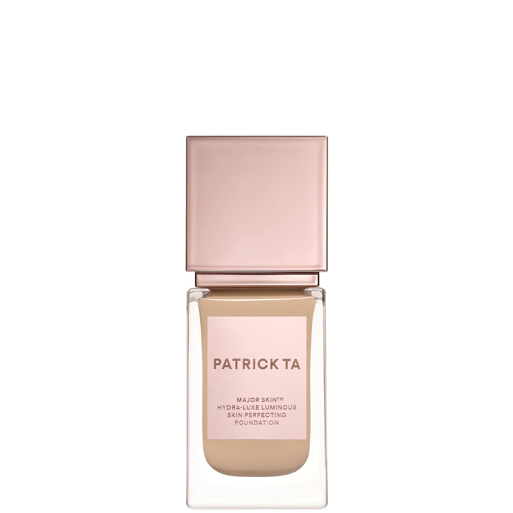 PATRICK TA Major Skin Hydra Luxe Skin Perfecting Foundation - 10 Neutral lightweight hydrating foundation for light skin tone.