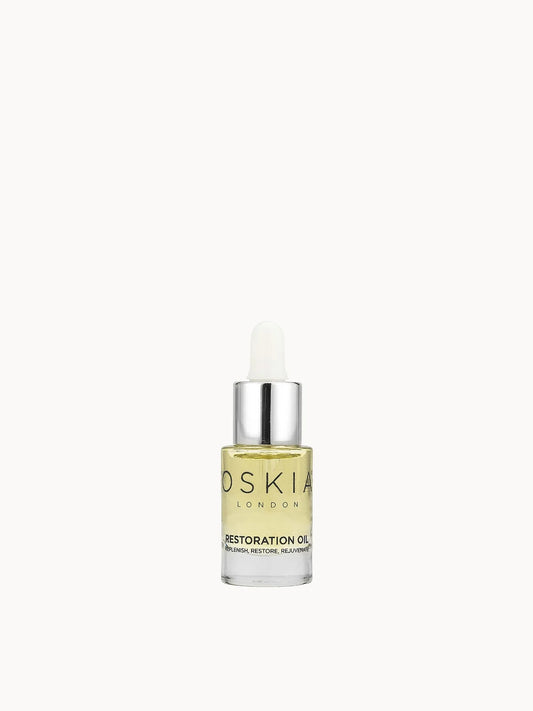OSKIA Restoration Oil 5.5ml, small facial oil bottle with branded label