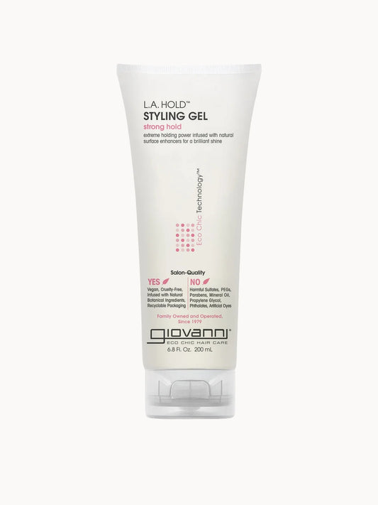 Giovanni L.A. Hold Styling Gel 200ml, plastic bottle with printed label