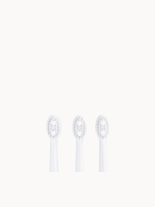 Spotlight Oral Care Sonic Replacement Heads, pack of three grey sonic toothbrush replacement heads