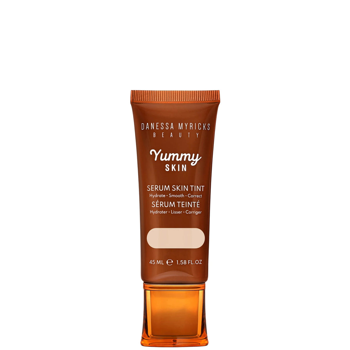 Danessa Myricks Beauty Yummy Skin Serum Skin Tint 45ml, glass pump bottle