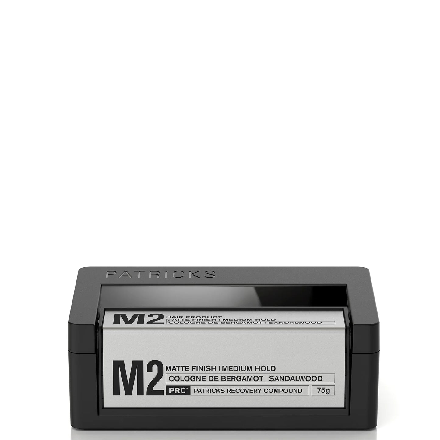PATRICKS M2 MATTE FINISH MEDIUM HOLD STYLING PRODUCT 75G by Patricks — genuine product, minor packaging flaw, unused formula.