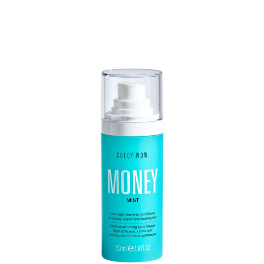 Color Wow Travel Money Mist 50ml, portable shine and hydration spray for hair on the go.