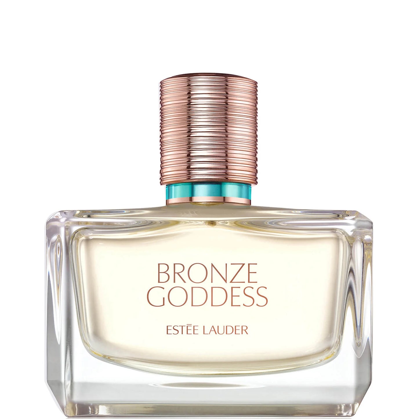 Estée Lauder Bronze Goddess Eau Fraîche Skinscent - 50ml – Luxurious glass perfume bottle with golden amber fragrance inspired by summer warmth.