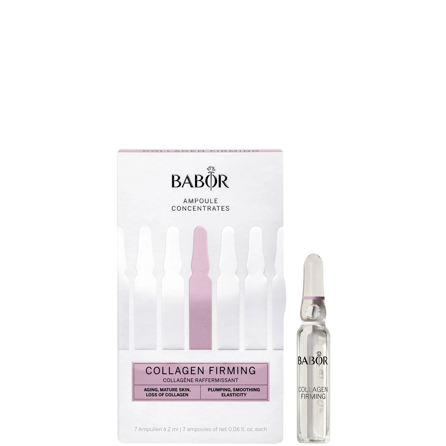 BABOR Collagen Firming Ampoule Concentrate 14ml by Babor — genuine product, minor packaging flaw, unused formula.