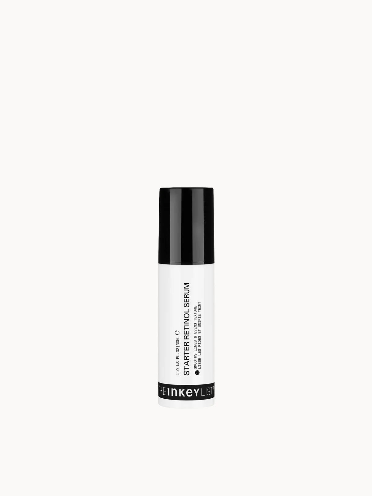 The INKEY List Starter Retinol Serum 30ml, slim dropper bottle with minimalist label