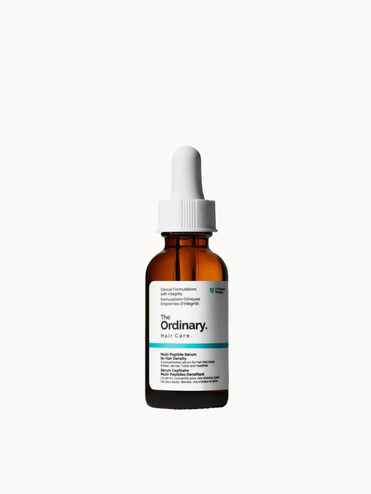 The Ordinary Multi-Peptide Serum for Hair Density 60ml dark glass bottle with a white dropper cap