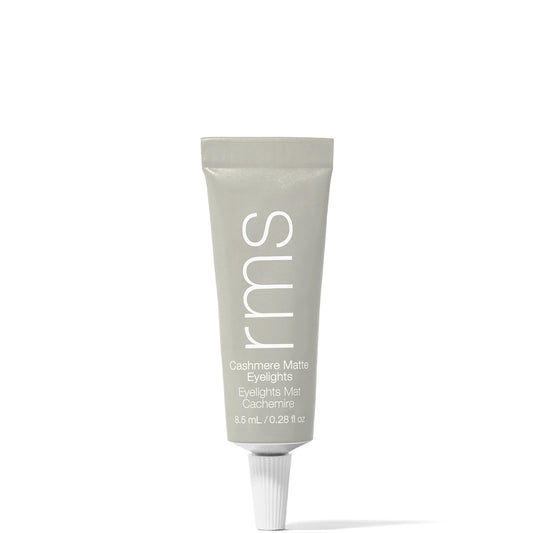 RMS Beauty Cashmere Matte Eyelights 8.5ml - Mountain Mist, slim aluminium squeeze tube with needle-nose tip