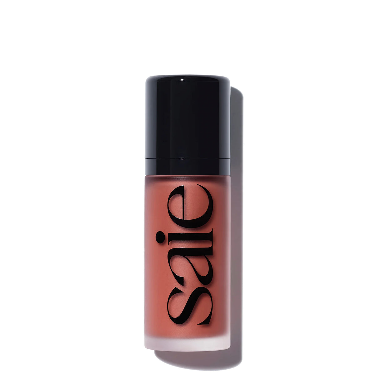 Saie Dew Blush - Cutie, small clear tube with doe-foot applicator cap and Saie minimalist logo