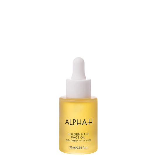 Alpha-H Golden Haze Face Oil 25ml – omega-rich botanical face oil for hydrated, radiant, glazed-skin glow.