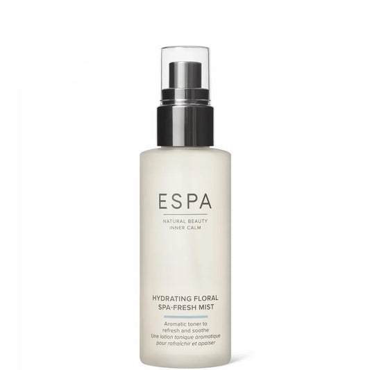 ESPA Hydrating Floral Spa-Fresh Mist 100ml white plastic bottle with a fine mist spray nozzle