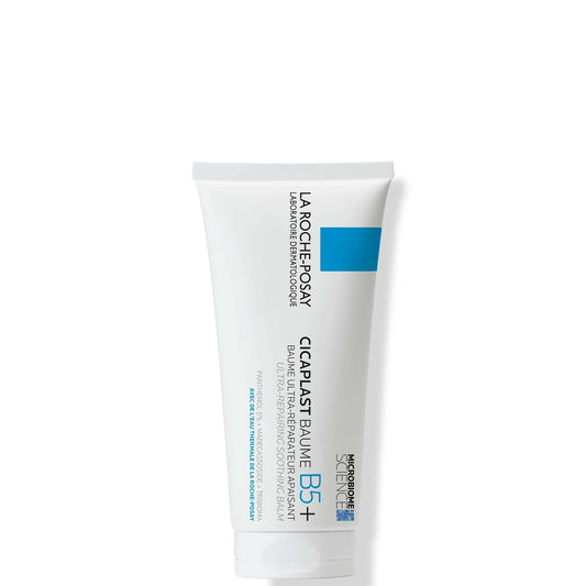 La Roche-Posay Cicaplast Balm B5 100ml in white and blue tube, multi-purpose soothing and repairing balm for dry and irritated skin