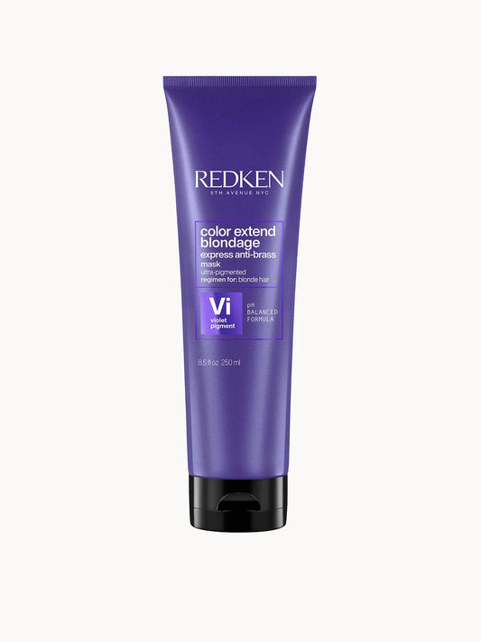 Redken Blondage Express Anti-Brass Mask 250ml purple tube with Redken branding