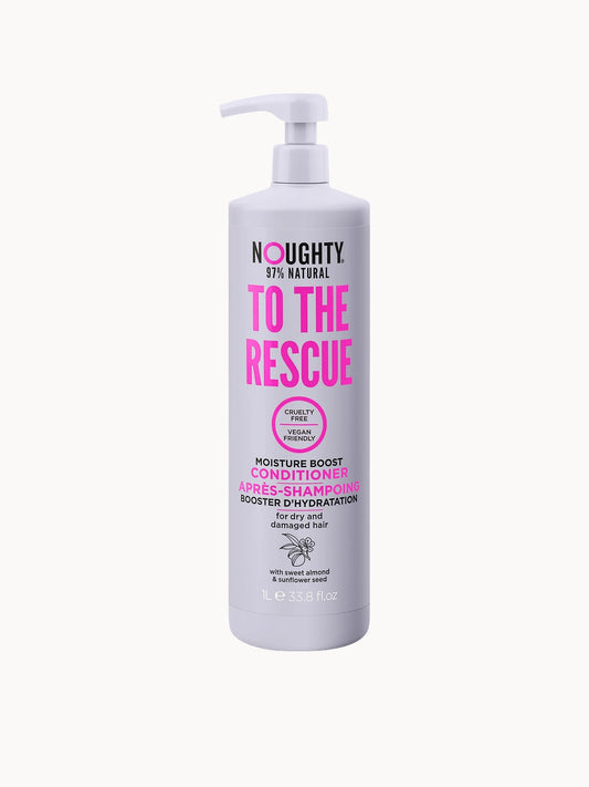 Noughty To The Rescue Conditioner 1L, large 1 litre conditioner bottle