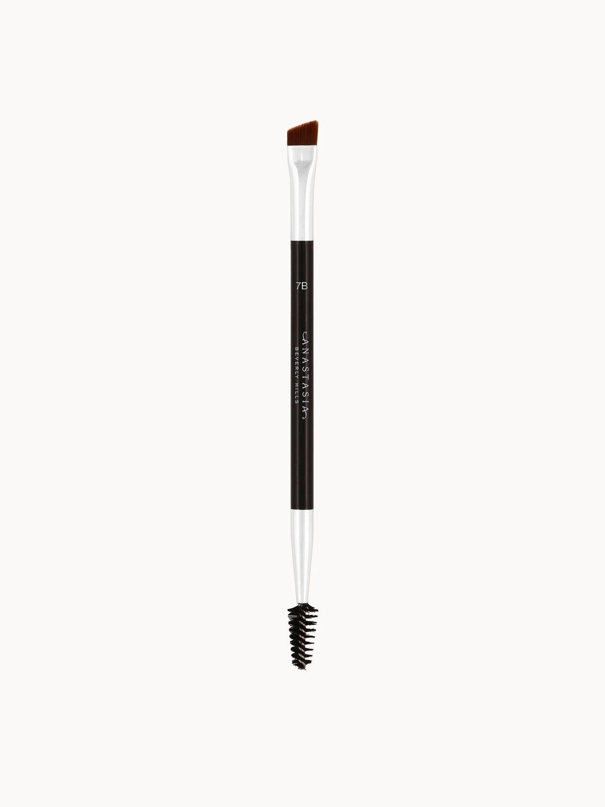 Anastasia Beverly Hills Brush - #7B, black handled brush with synthetic bristle head and ABH gold logo