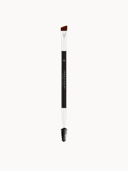 Anastasia Beverly Hills Brush - #7B, black handled brush with synthetic bristle head and ABH gold logo