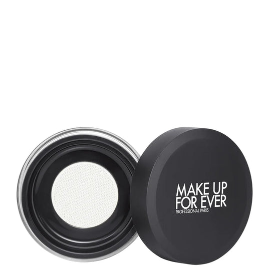 MAKE UP FOR EVER HD Skin Loose Powder 0.1 round sifter jar with black lid and transparent base