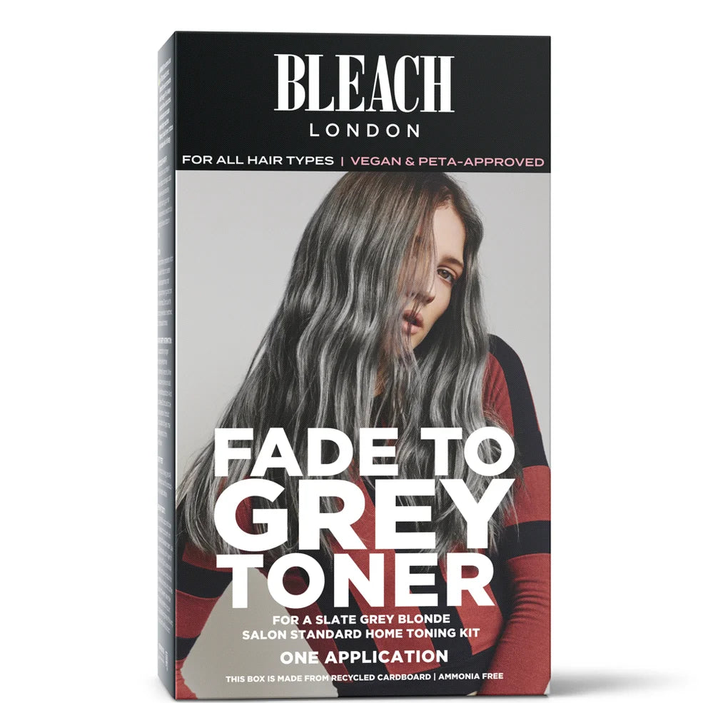 BLEACH LONDON Fade To Grey hair colour kit with semi-permanent toner