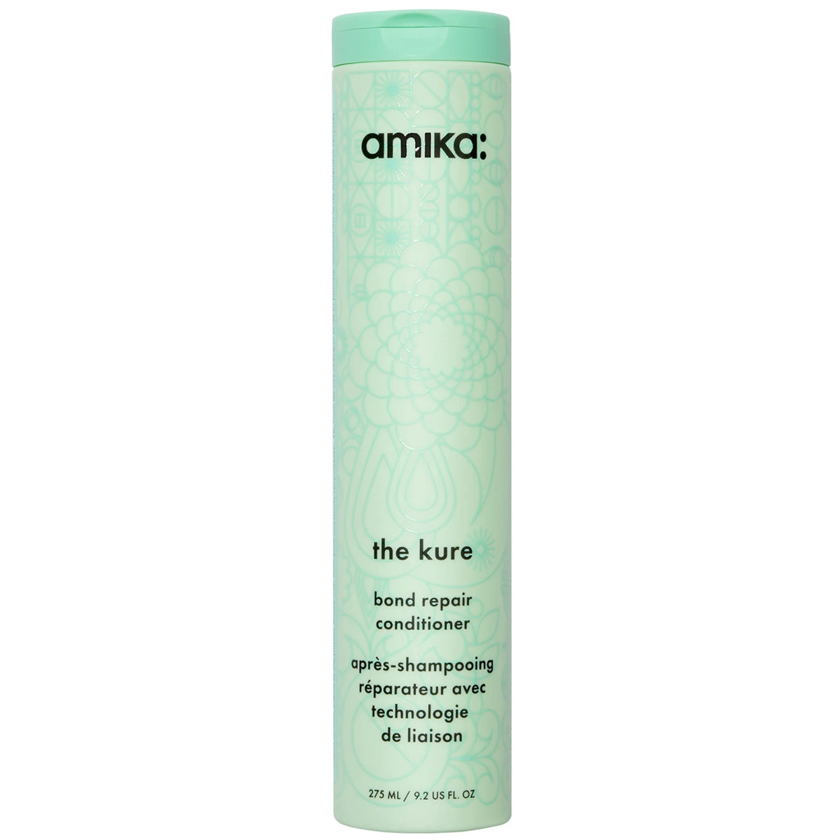 Amika The Kure Intense Strength Repair Conditioner 275ml, purple bottle with white star cap