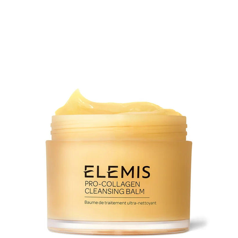 Elemis Pro-Collagen Cleansing Balm 200g large round jar with green lid and pale balm inside